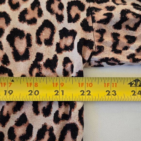 Soma Womens Cool Nights Animal Print Tie Front Short Robe S/M - Picture 7 of 12